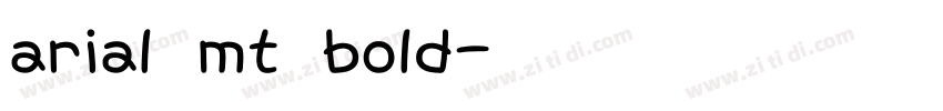 arial mt bold字体转换